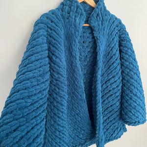 Handmade Chunky Knit Sweater | Oversized Pullover | Cozy Thick Chunky Yarn Cardigan | Gift